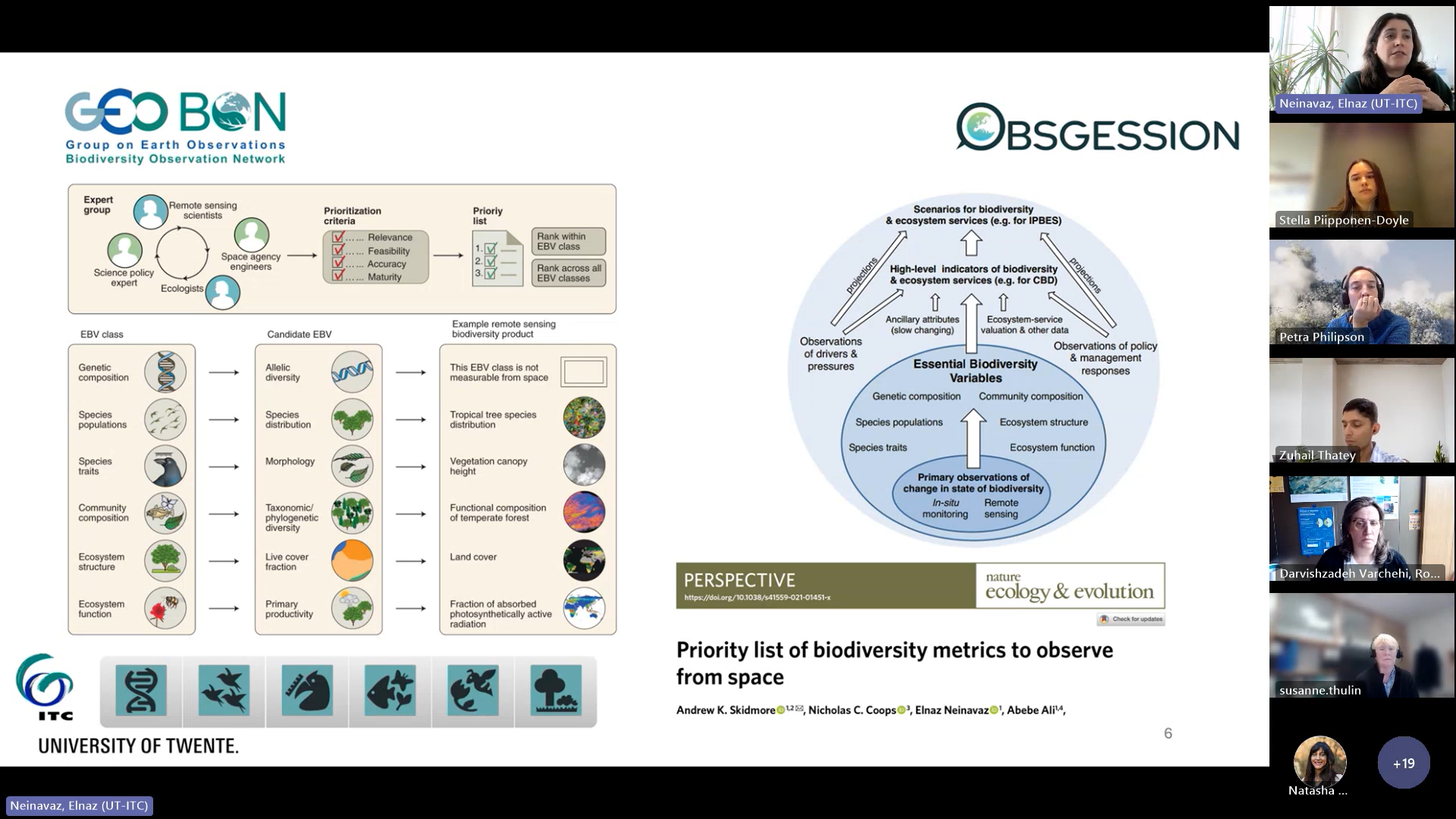 Policy landscape and needs: OBSGESSION Seminar